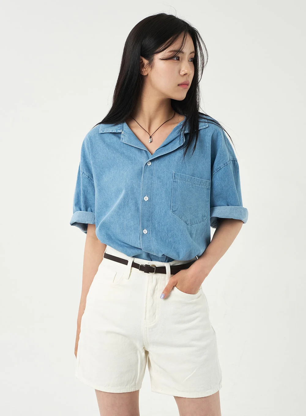 Basic Cotton Shorts OA327 - Image 6