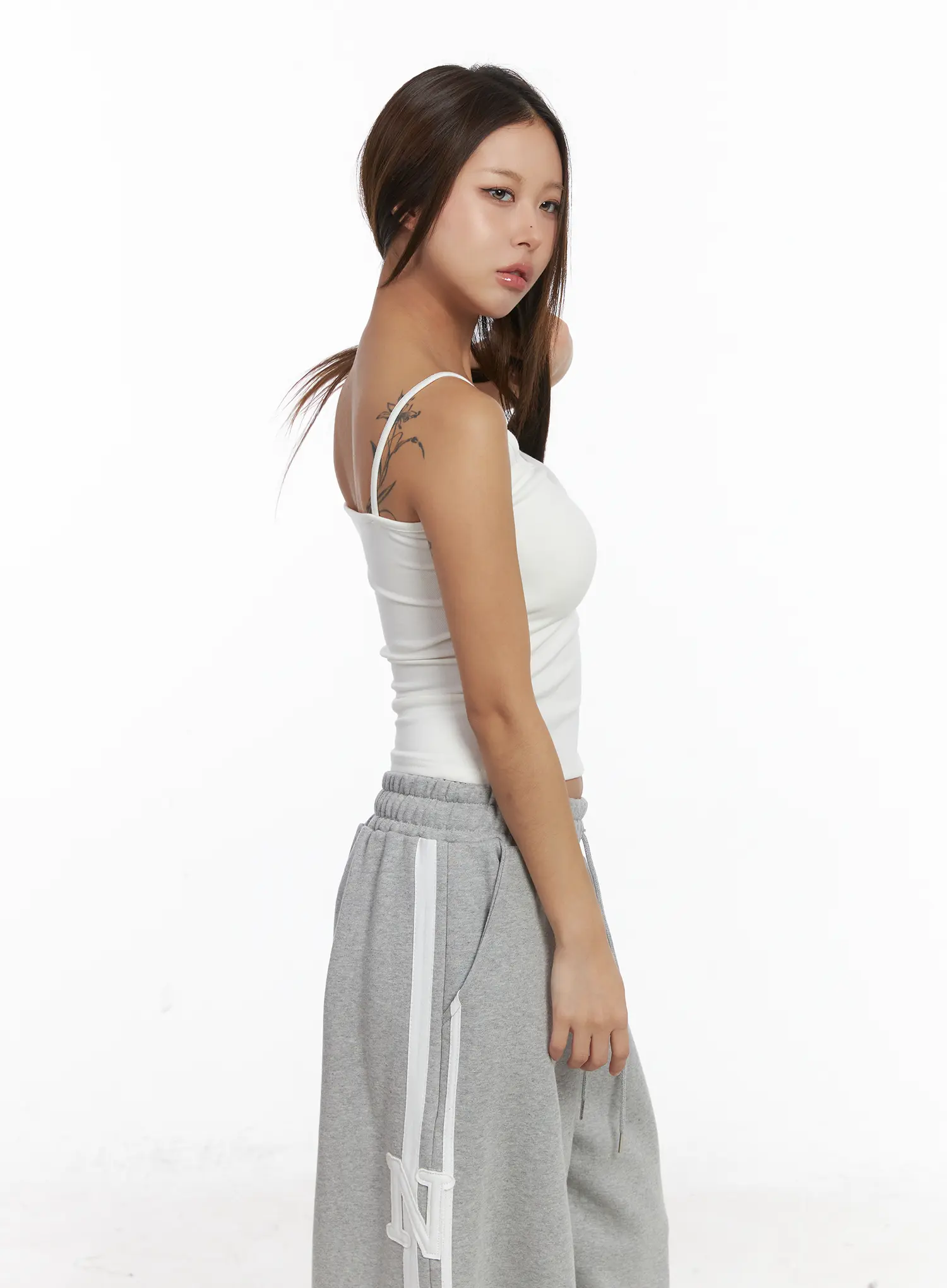 Basic Fleece Crop Tank Top CJ512 - Image 7
