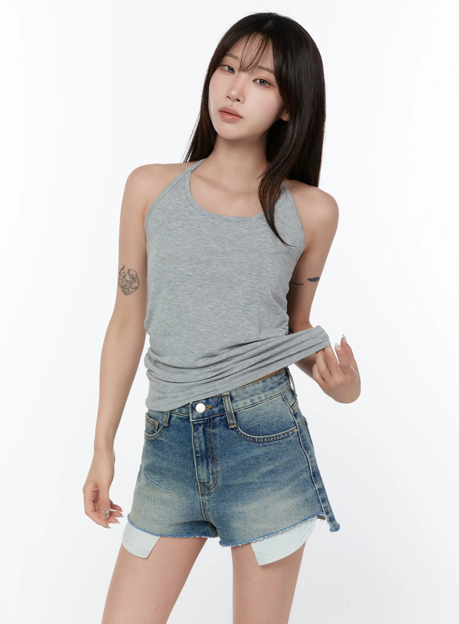 Basic Halter Neck Sleeveless Top CY514