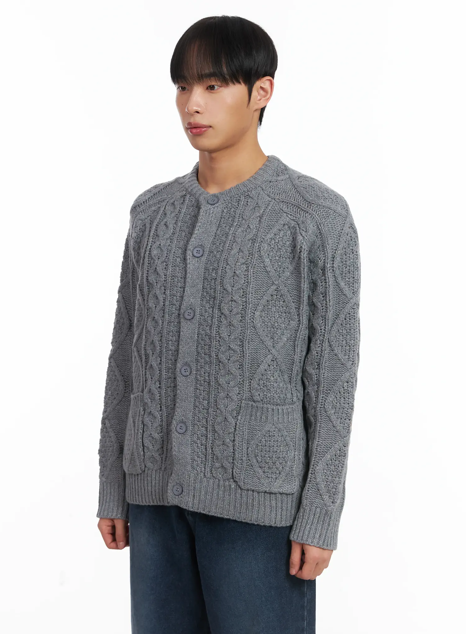 Basic Knit Wool Button Cardigan ID515 - Image 4