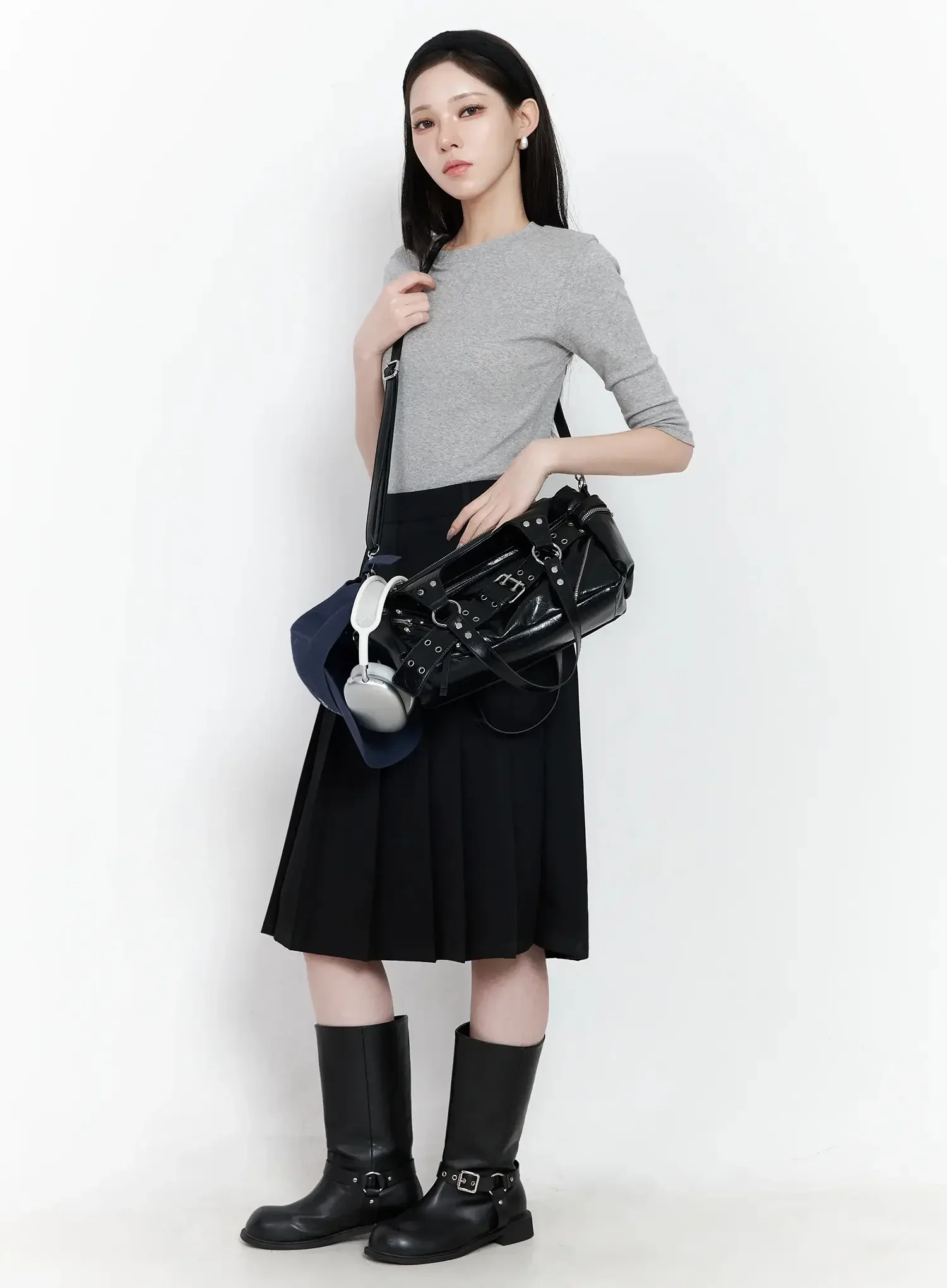 Basic Mid-Length Long Sleeve Top IF502 - Image 14