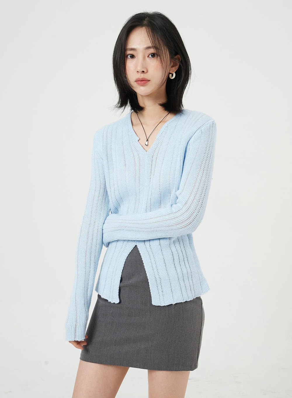 Basic Mini Skirt OM322 - Image 5