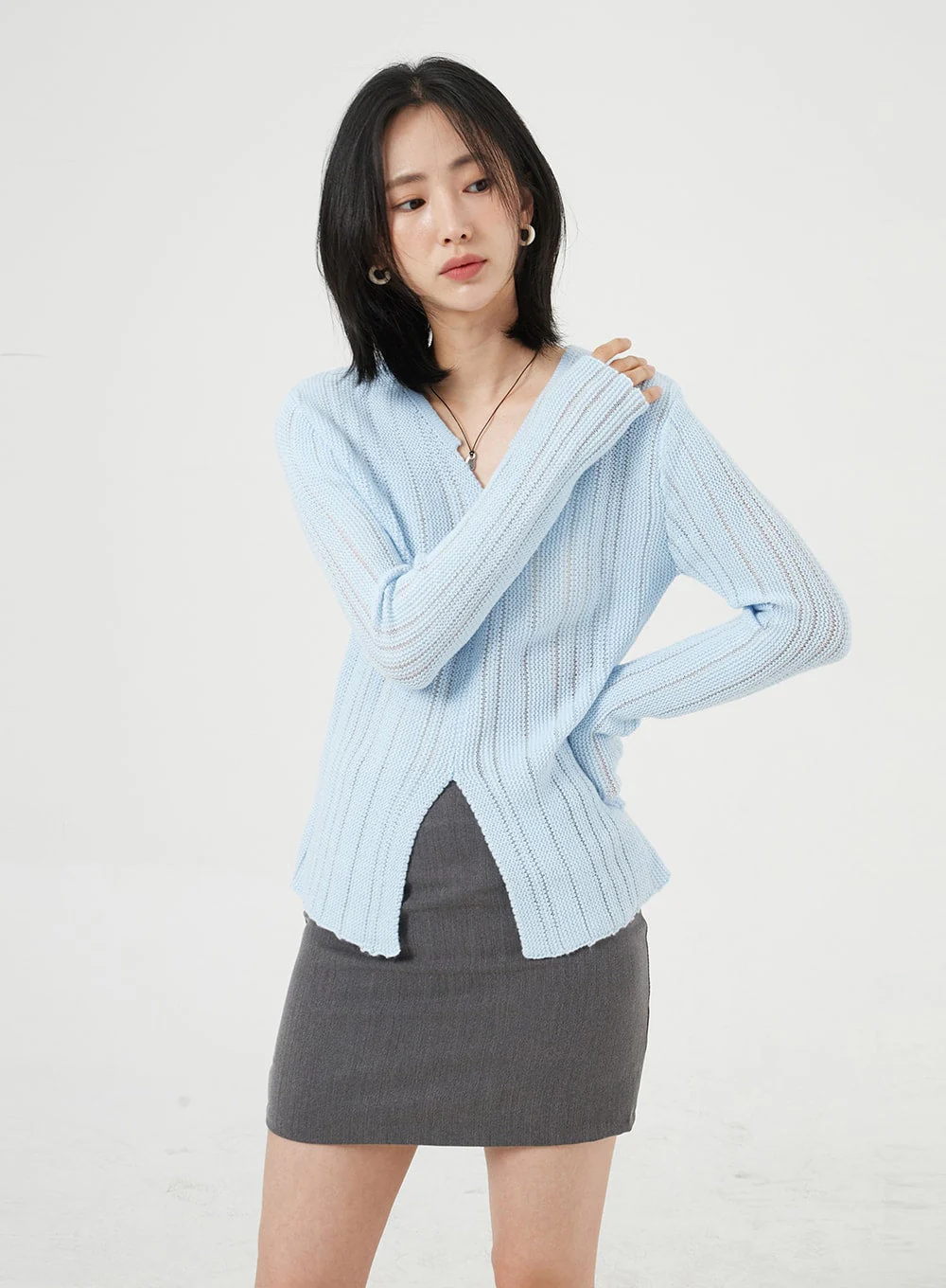 Basic Mini Skirt OM322 - Image 8