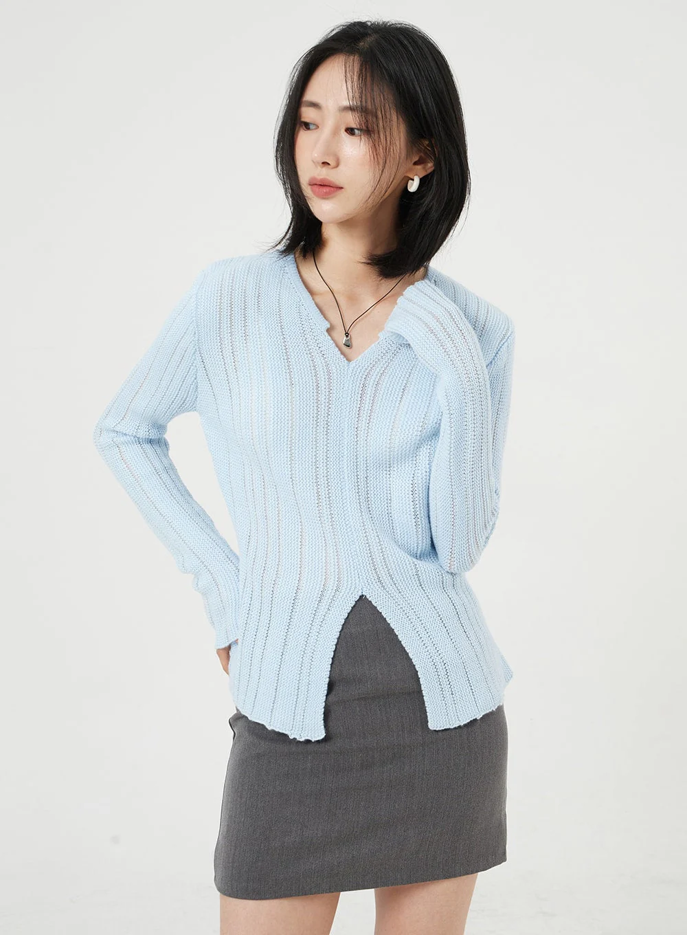 Basic Mini Skirt OM322 - Image 9