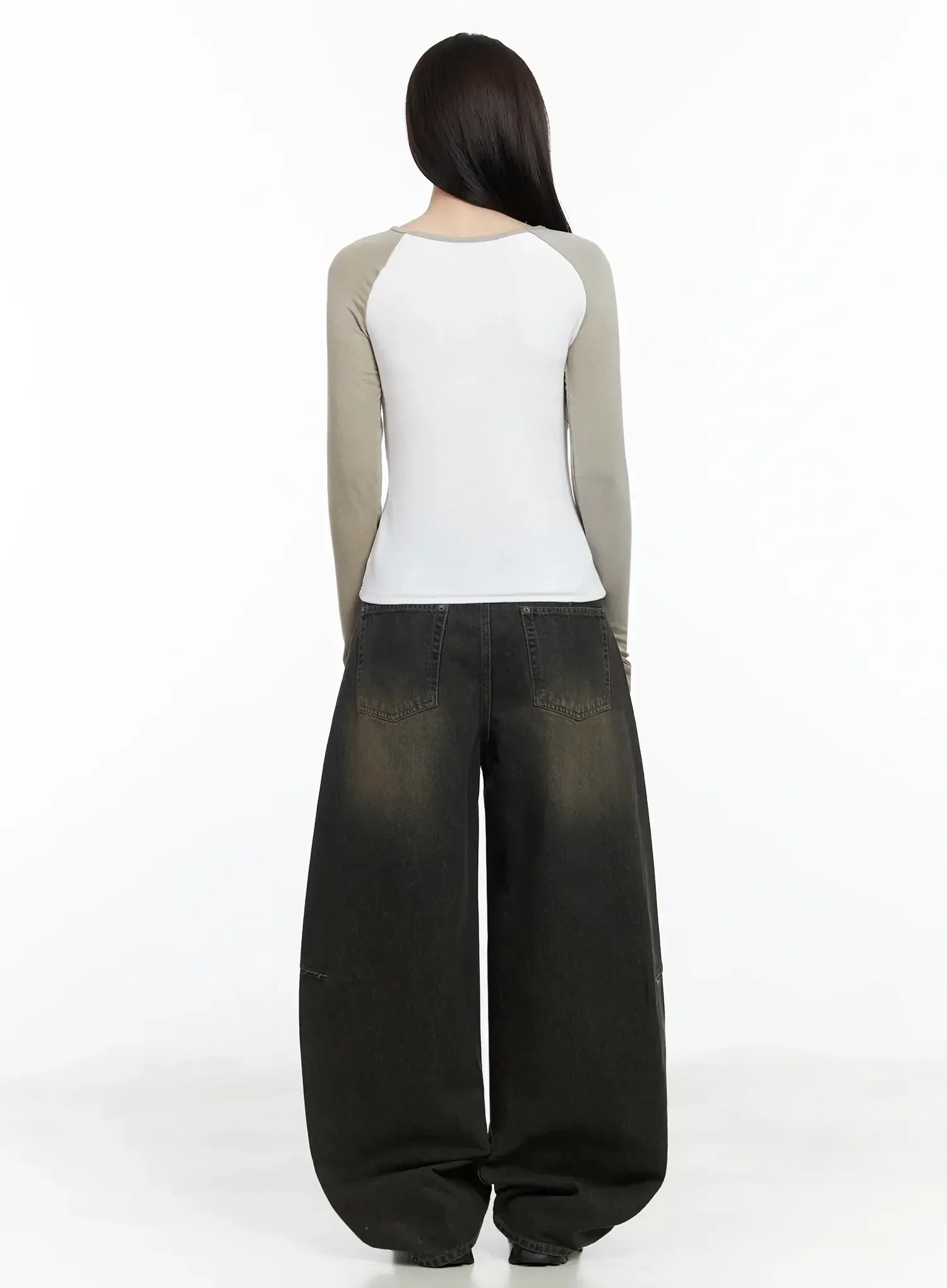 Basic Raglan Long Sleeve Top IJ528 - Image 10