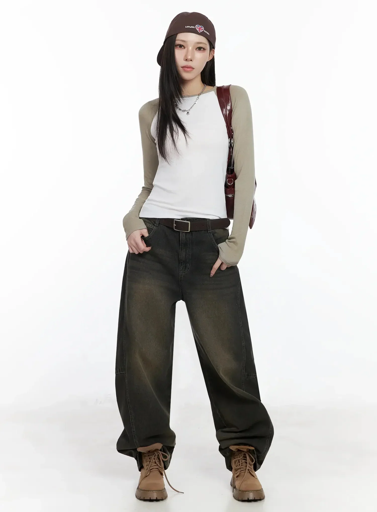 Basic Raglan Long Sleeve Top IJ528 - Image 3