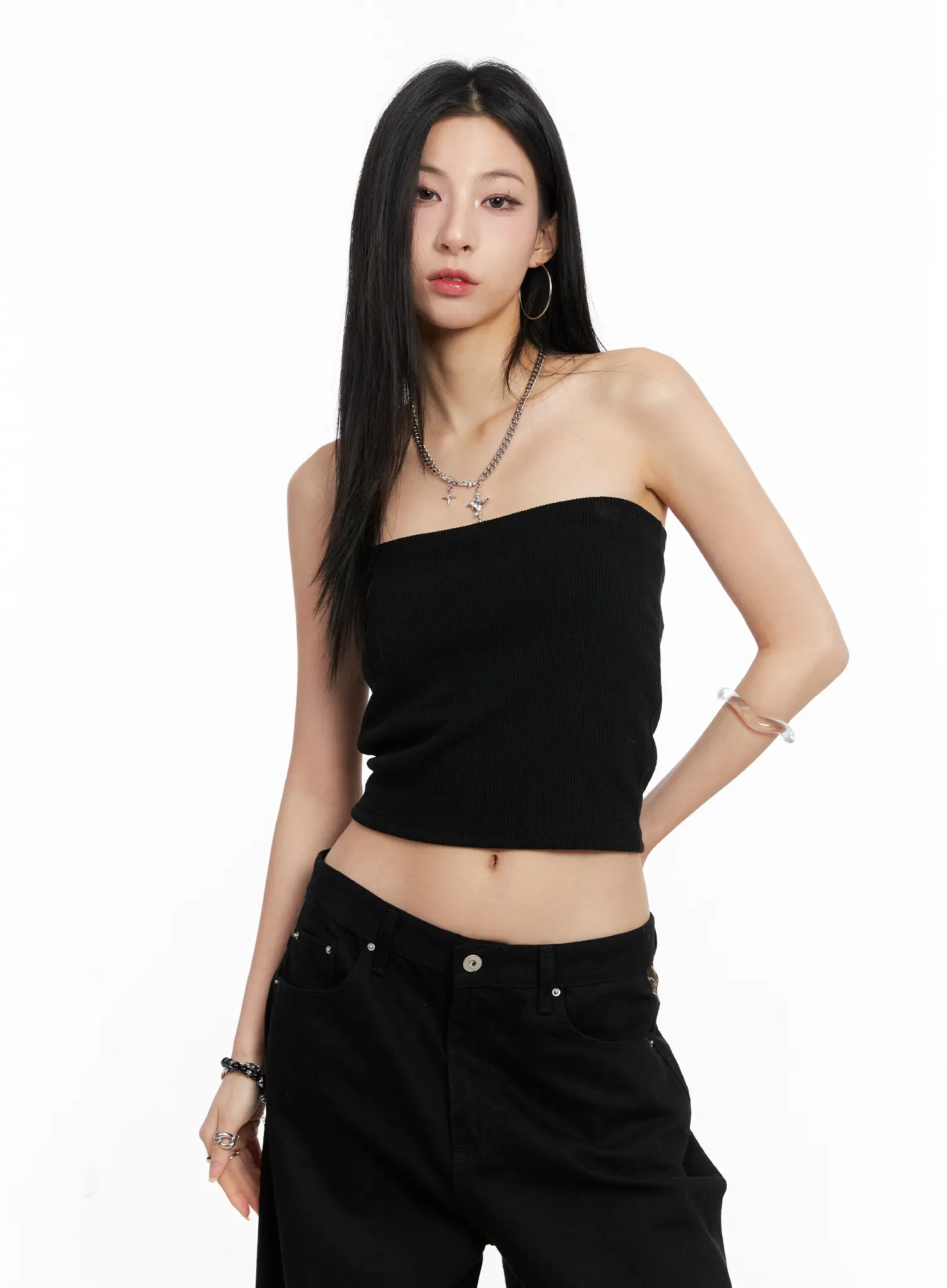 Basic Ribbed Tube Top CC1109 - Image 3