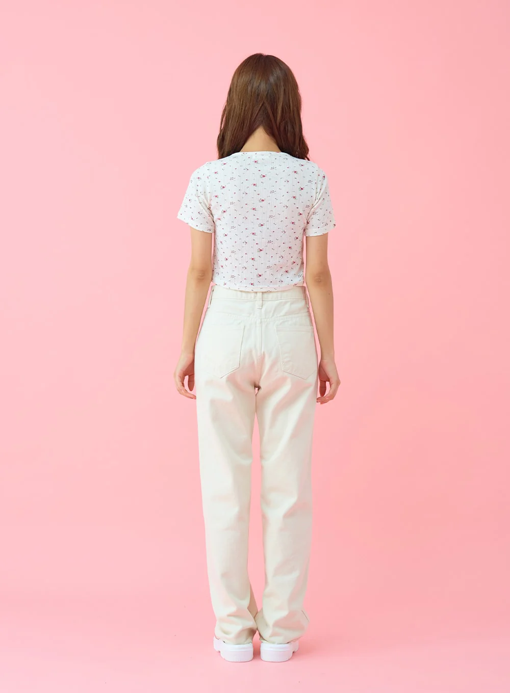 Basic Semi Wide Cotten Pants BG04 - Image 16