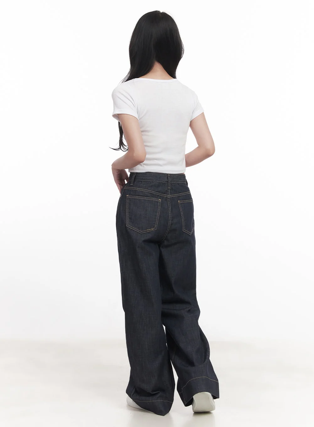 Basic Slim-Fit Crop Top CA510 - Image 7