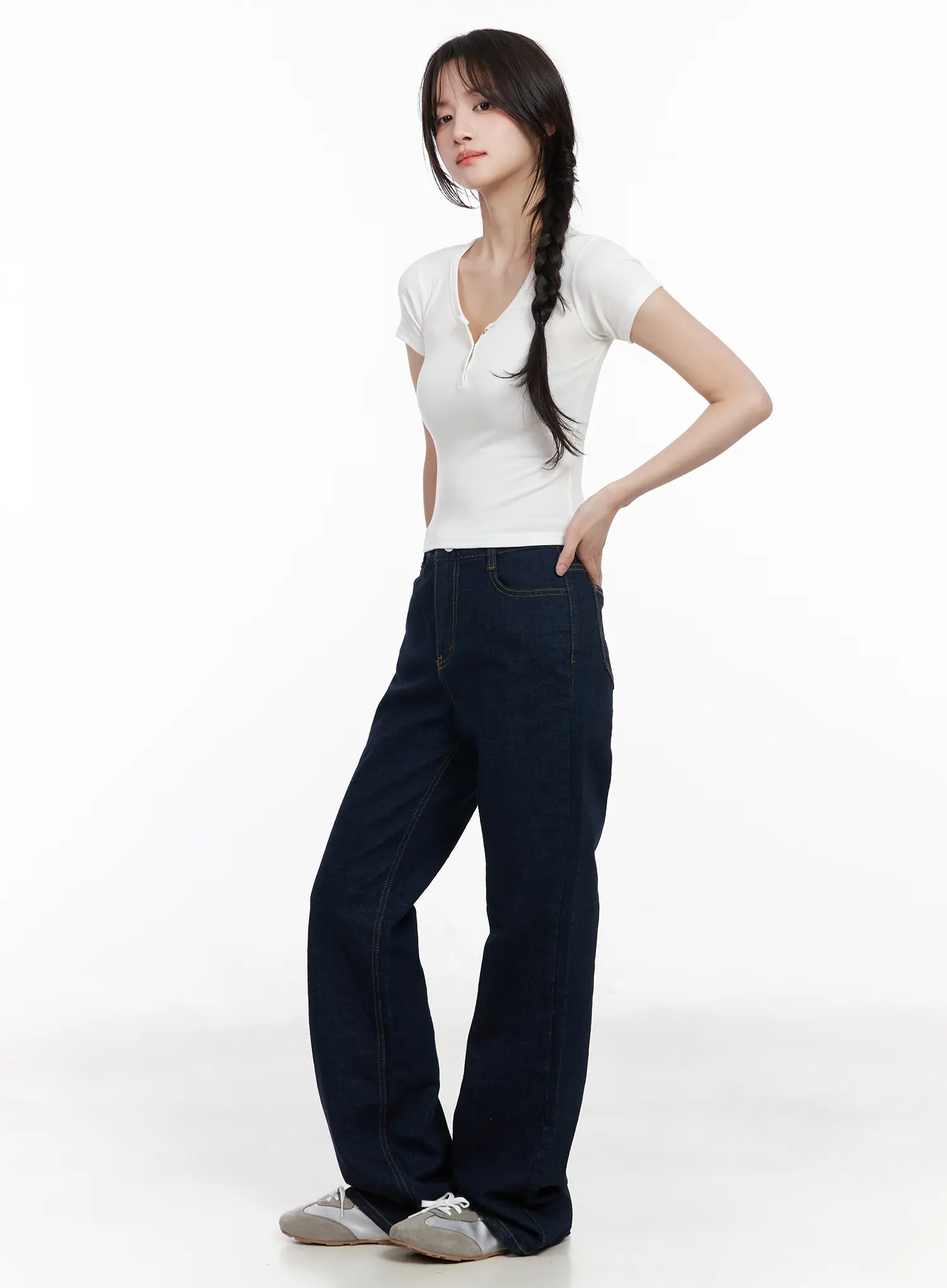 Basic Snap Button Tee CM531 - Image 4
