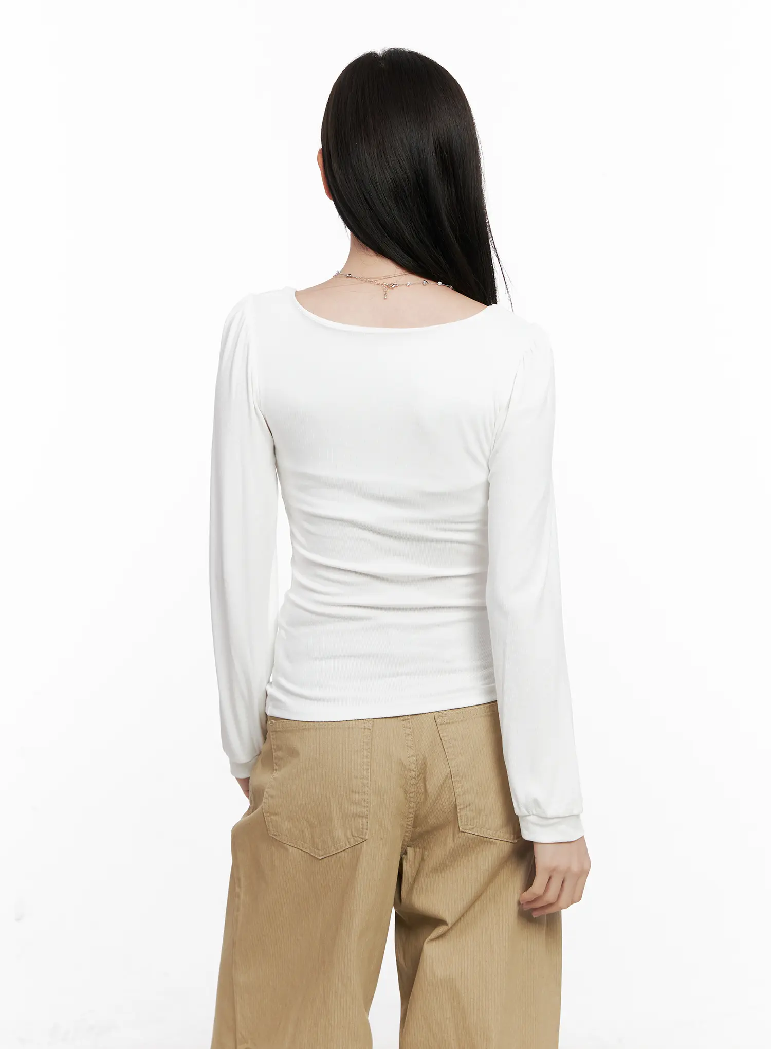 Basic Square Neck Long Sleeve CO531 - Image 7