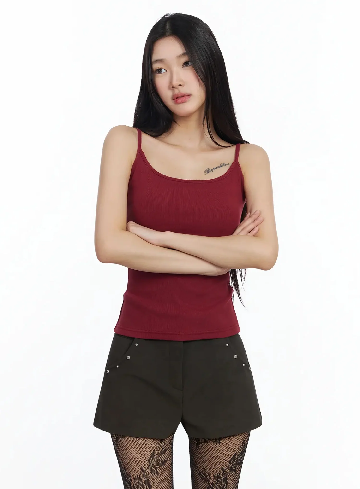 Basic Stretchy Ribbed Tank Top IM530 - Image 8