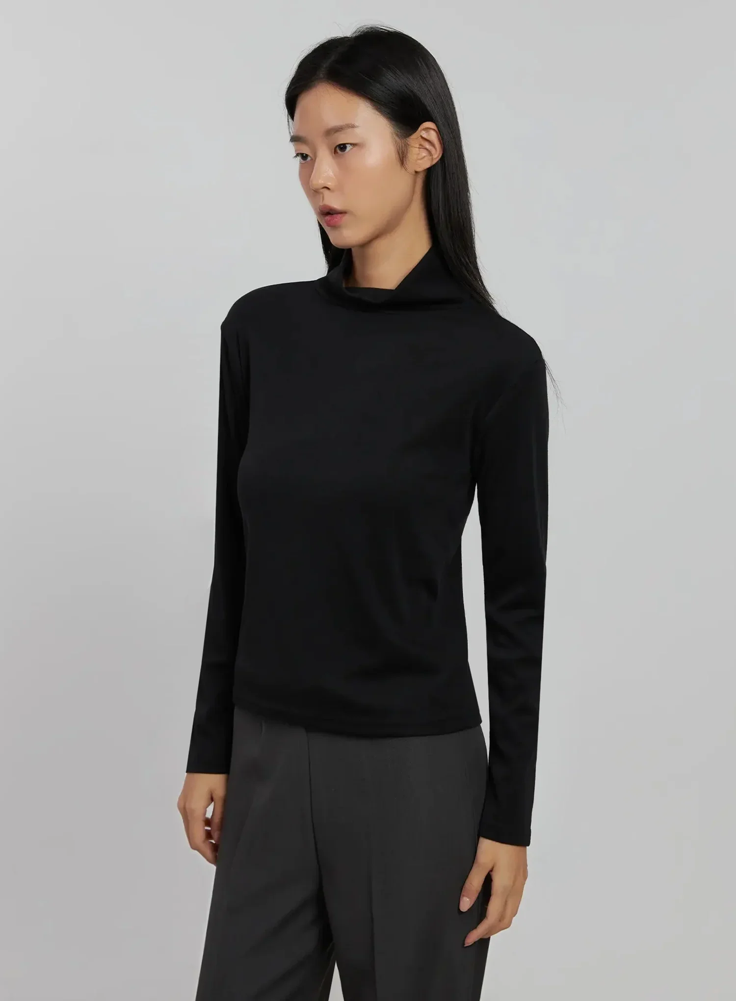 Basic Turtleneck Top IJ508 - Image 2