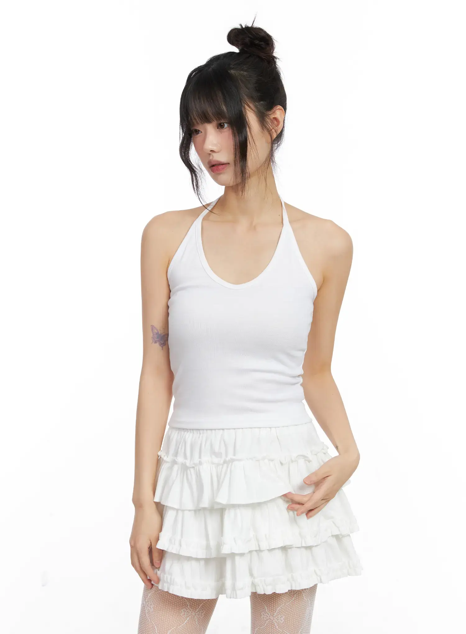 Basic U-Neck Halter Tank Top CN517 - Image 10