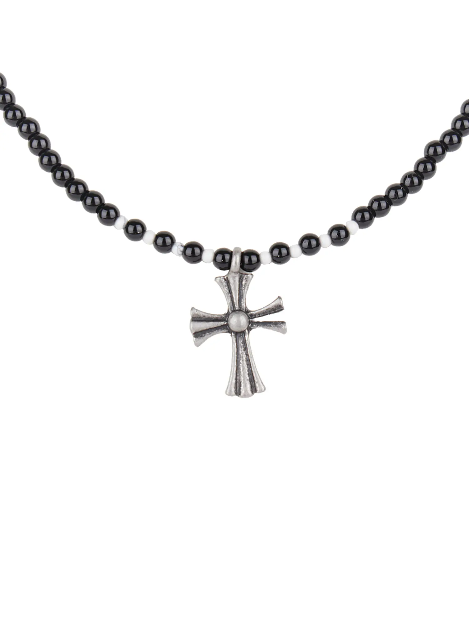 Beaded Cross Pendant Necklace CS505 - Image 5