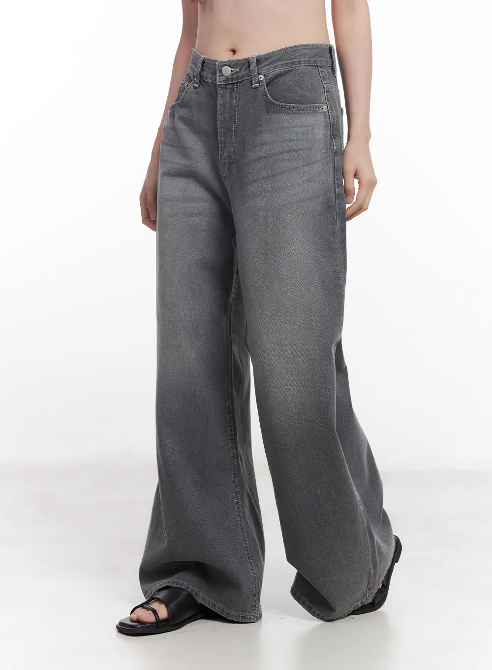 Beatriz Washed Wide-Leg Jeans CY519 - Image 3