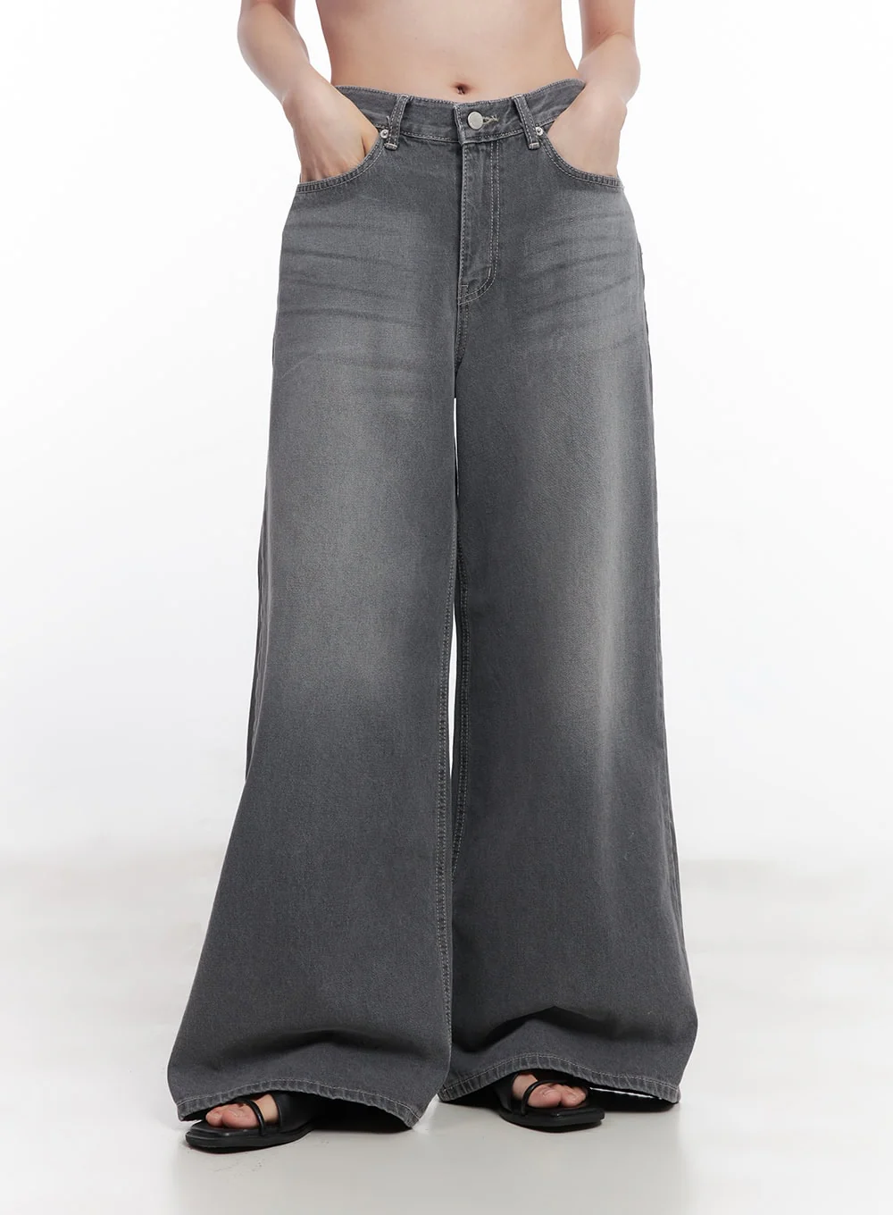 Beatriz Washed Wide-Leg Jeans CY519 - Image 7