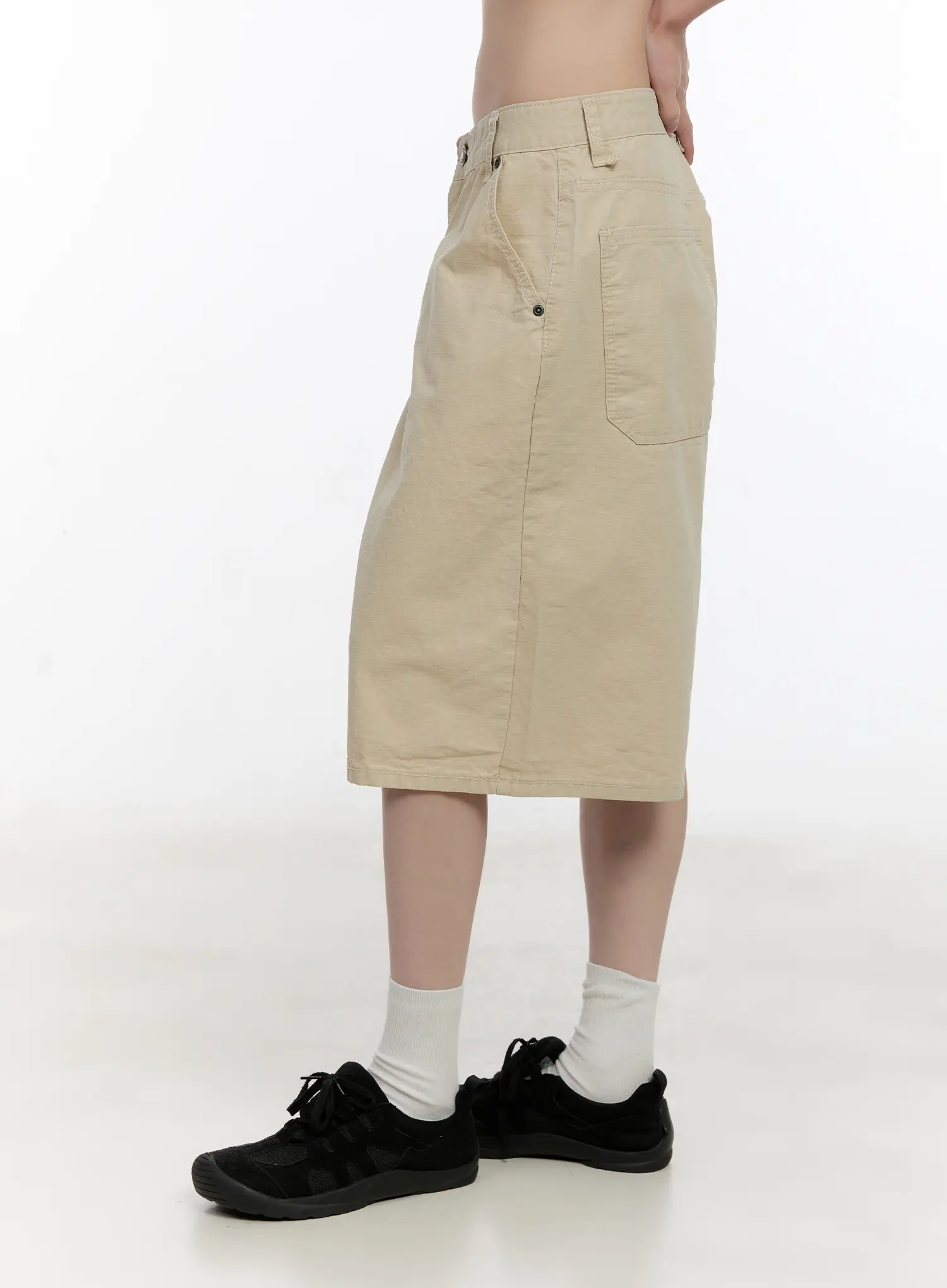 Beige Carpenter Jorts CL507 - Image 4
