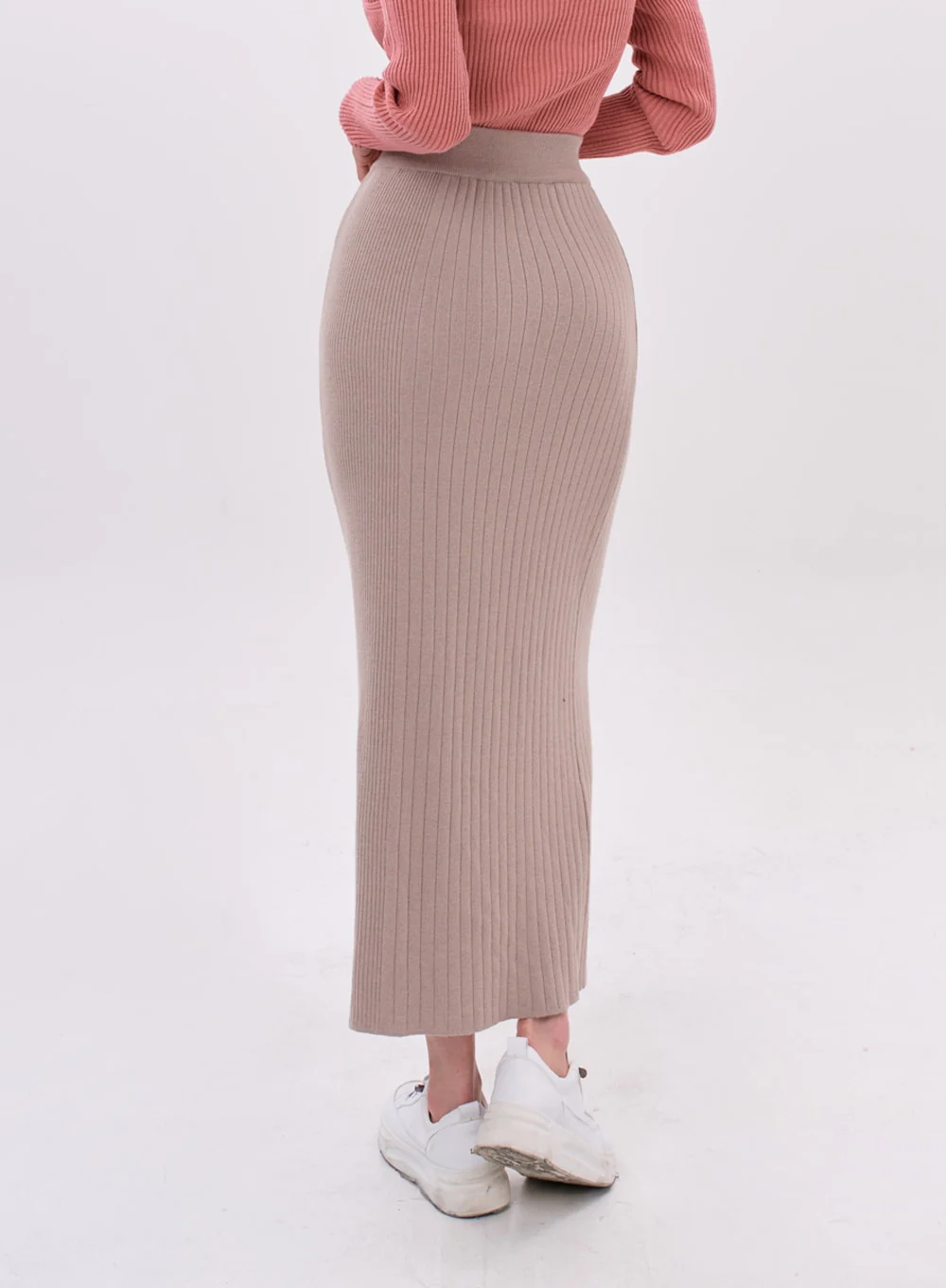 Bending Slit H-Line Long Skirt IS15 - Image 3