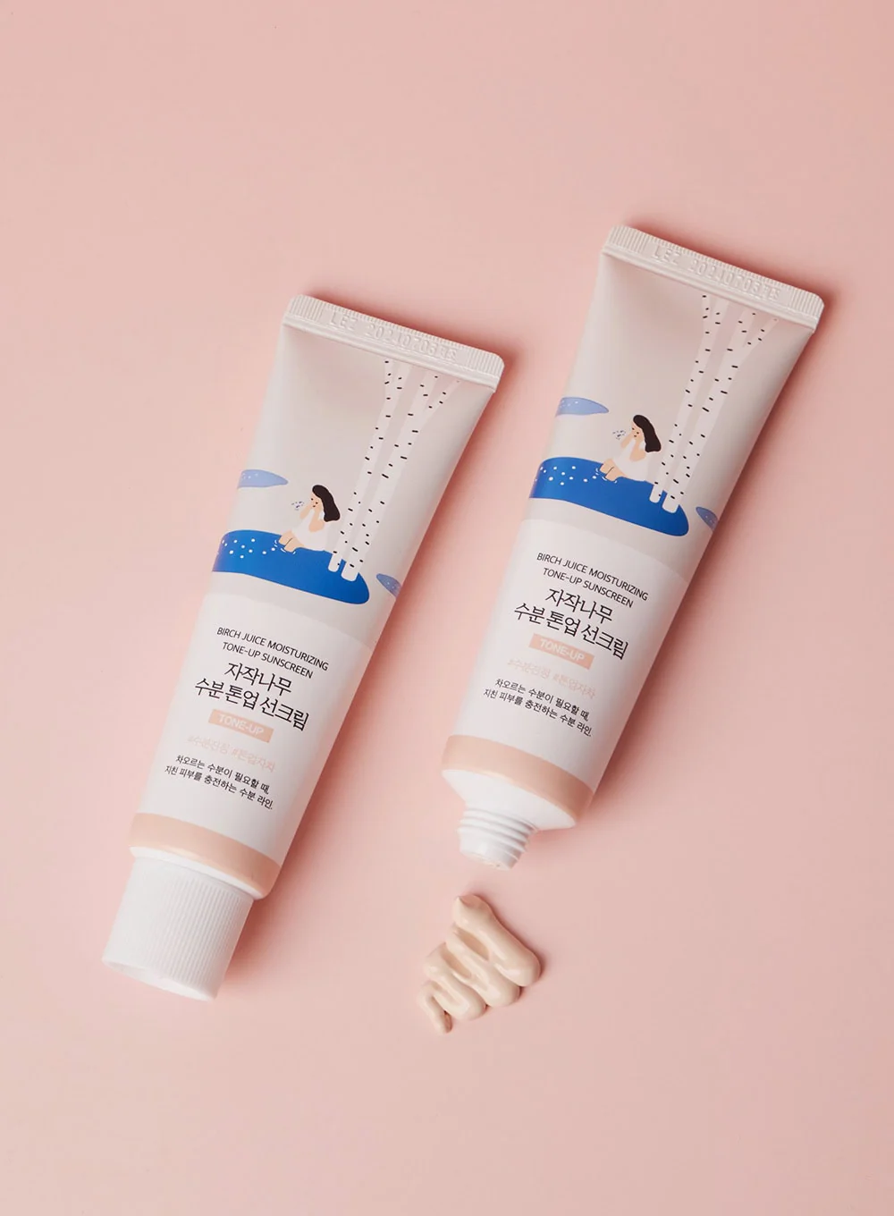 Birch Juice Moisturizing Tone Up Sun Cream SPF 50+, PA++++ Duo Set (50ml*2ea) - Image 2