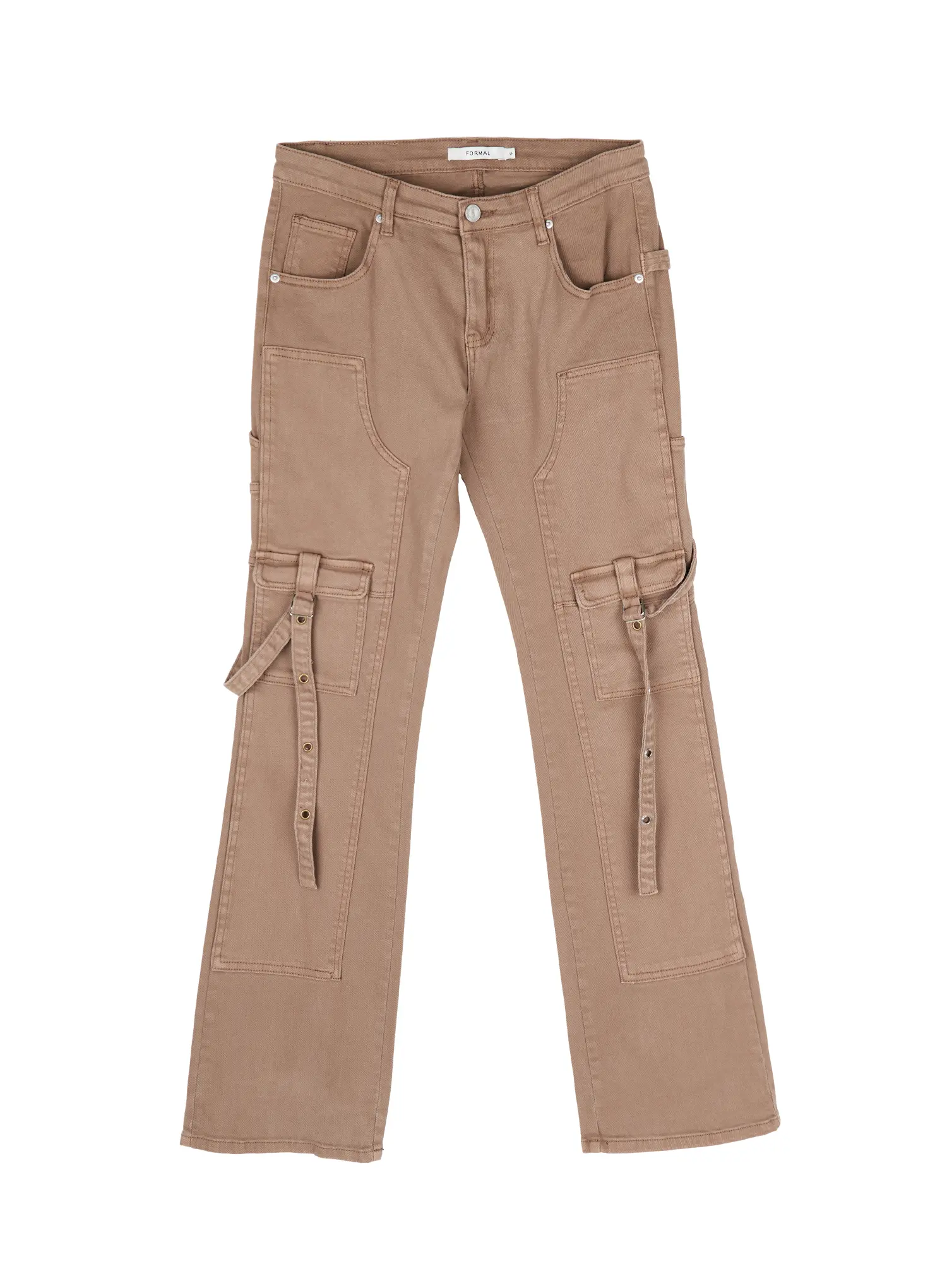Black Bucle Bootcut Cargo Pants CY513 - Image 12