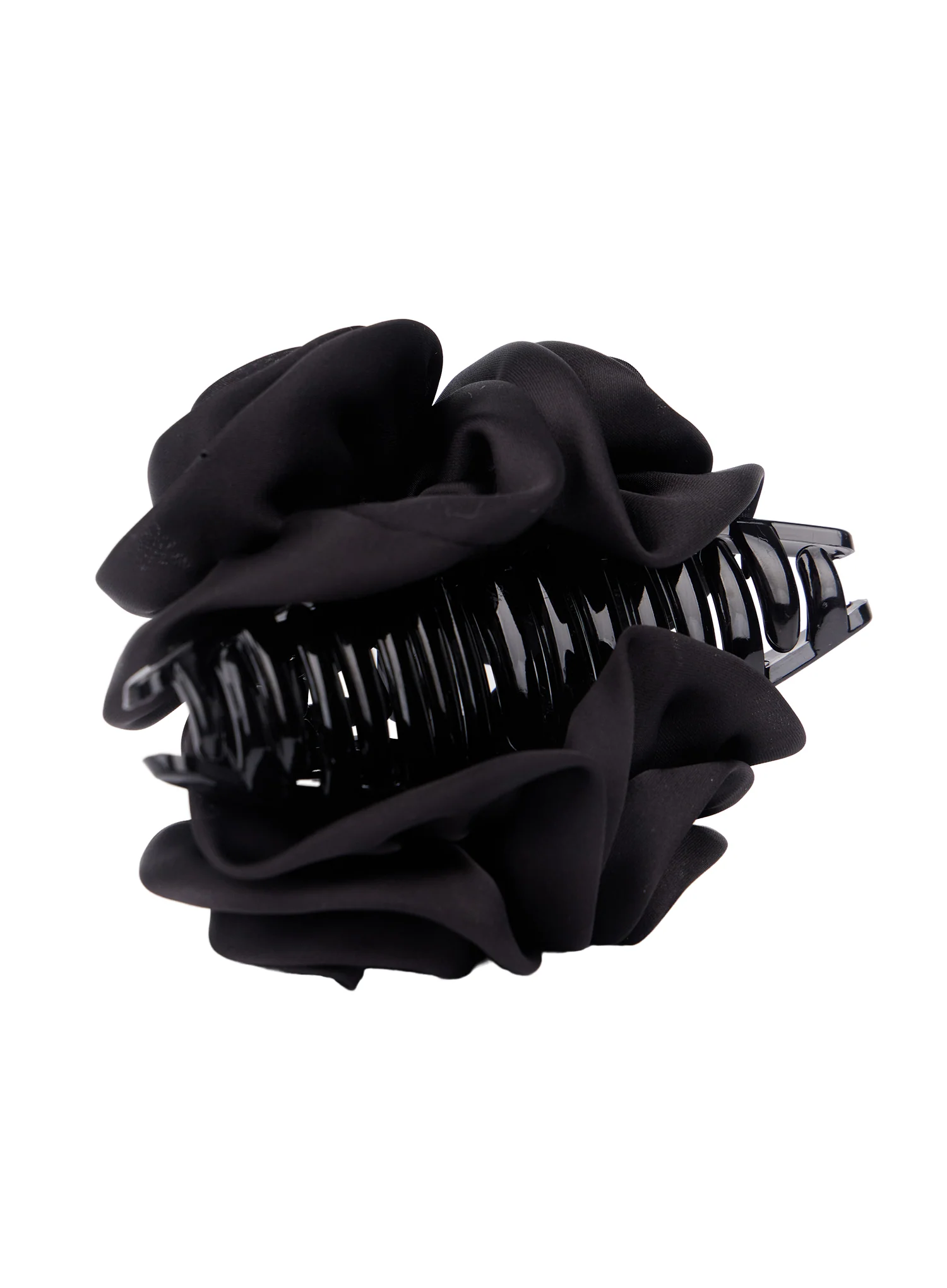 Black Floral Hair Clip CM519 - Image 6