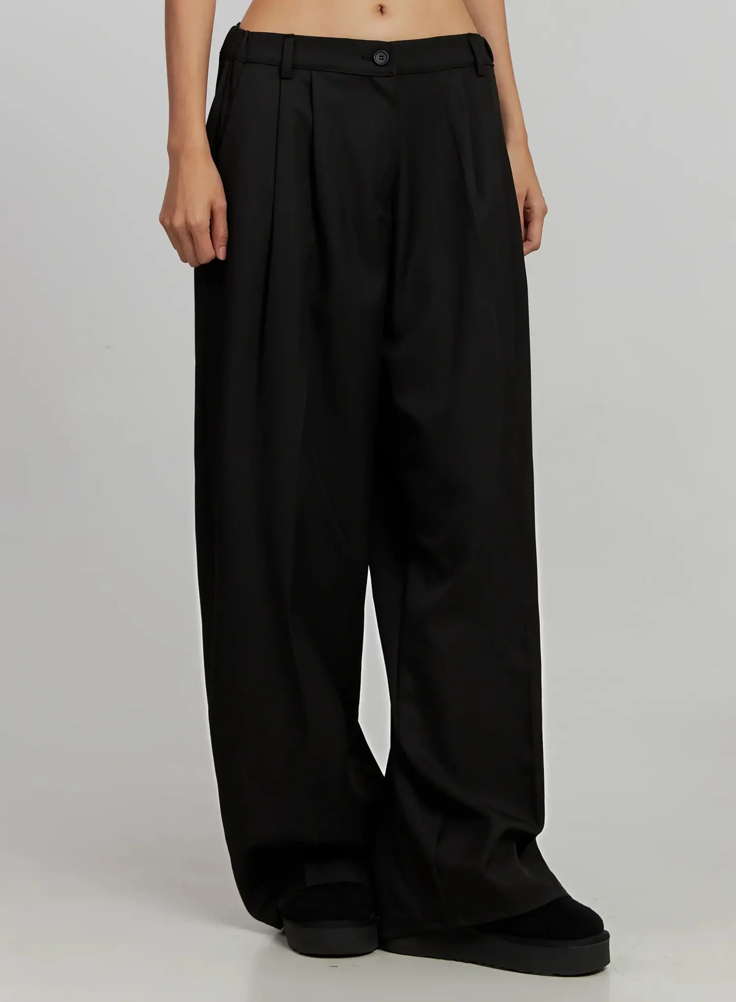 Black Oversized Slacks IJ505 - Image 11
