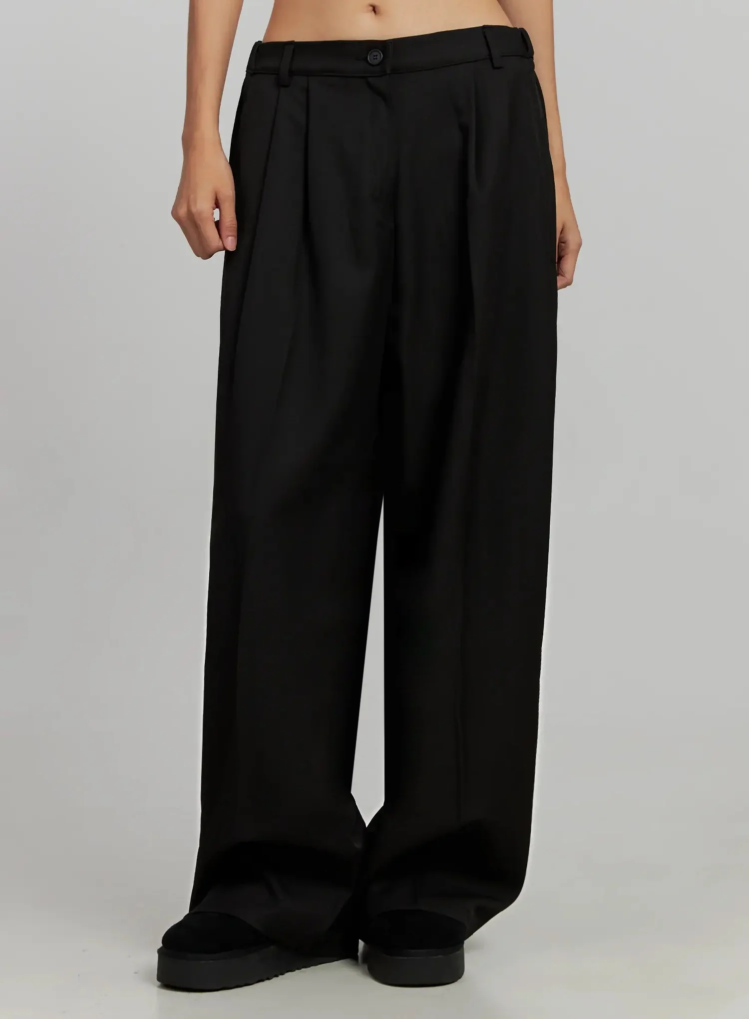 Black Oversized Slacks IJ505 - Image 5
