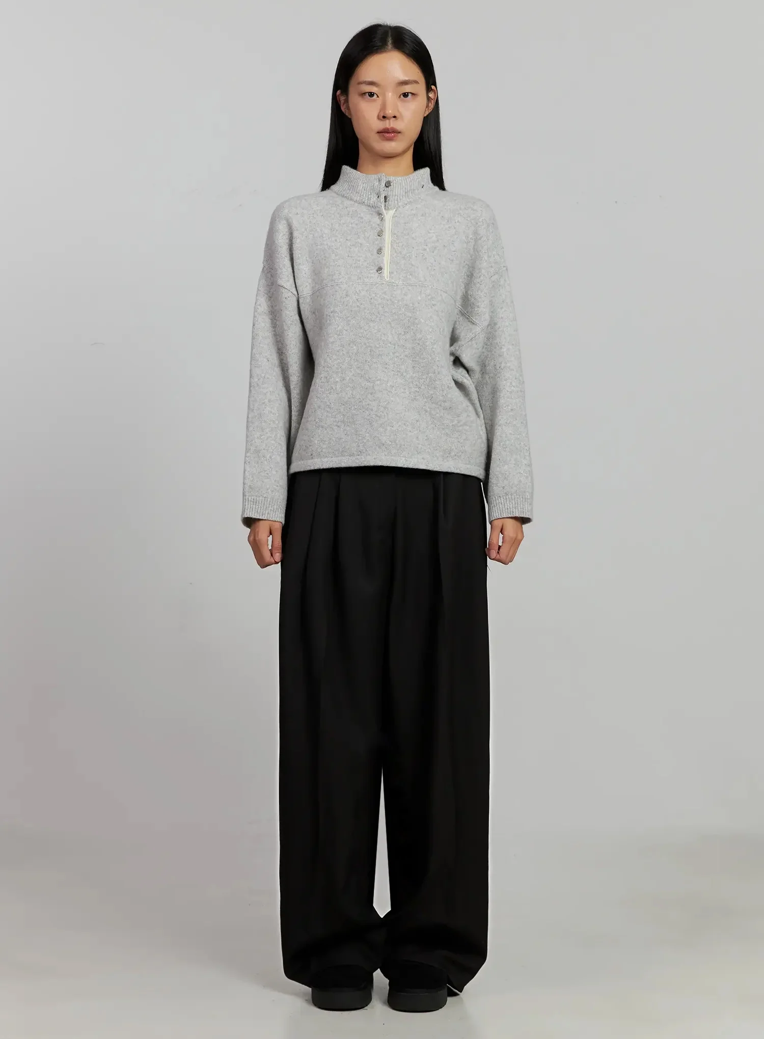 Black Oversized Slacks IJ505 - Image 6