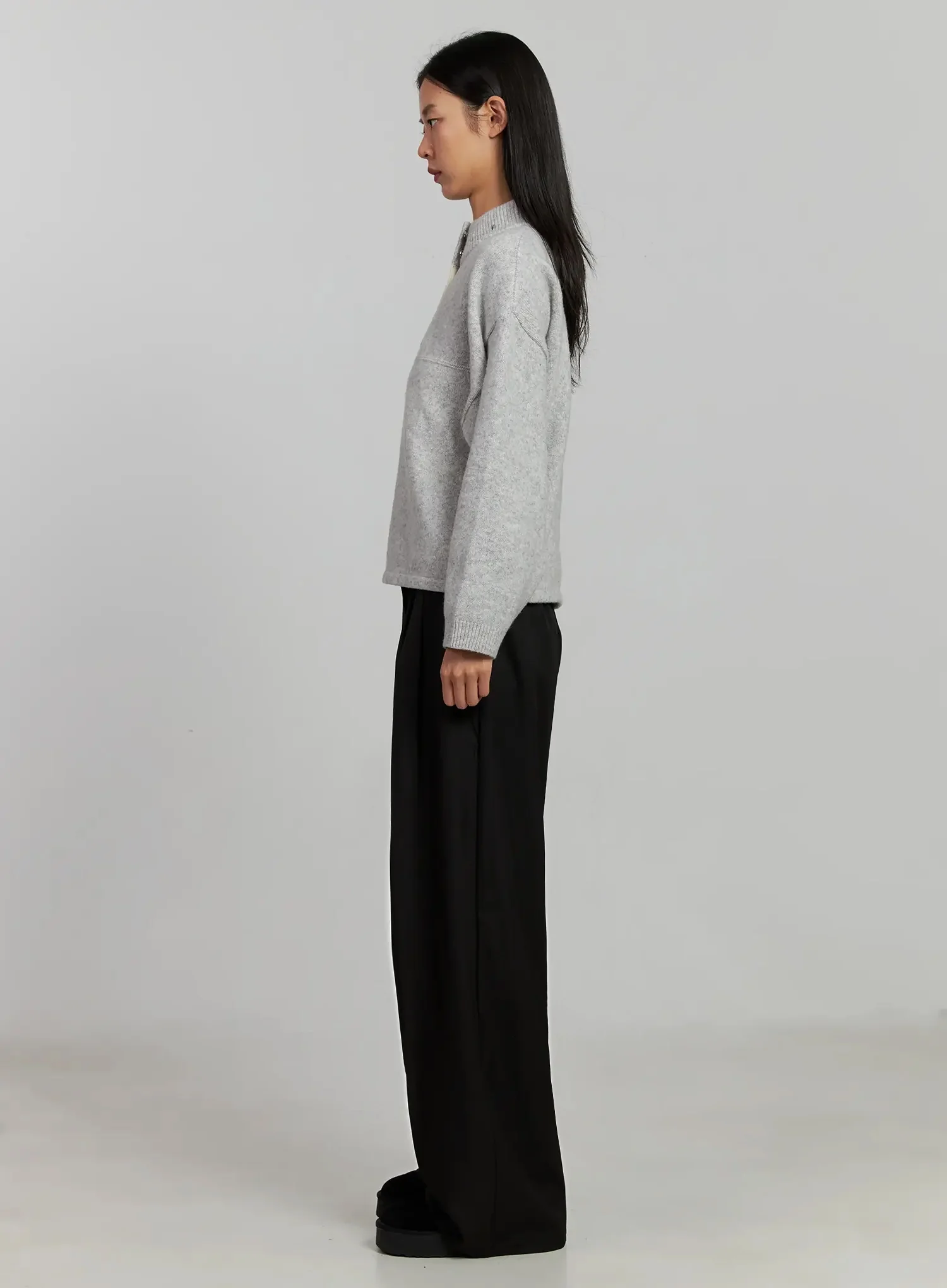 Black Oversized Slacks IJ505 - Image 8