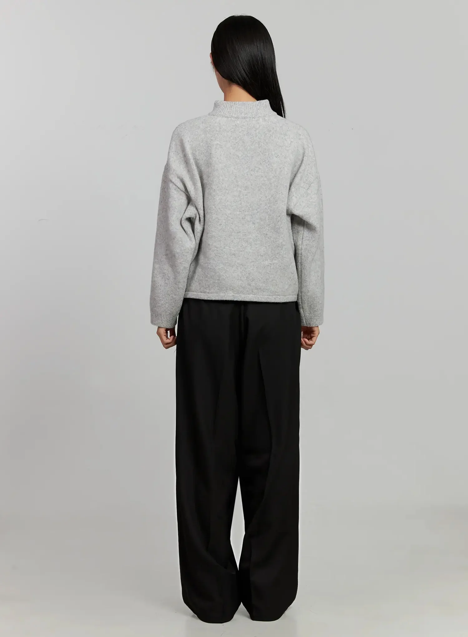Black Oversized Slacks IJ505 - Image 9