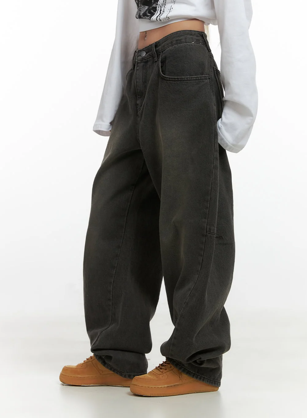 Blair Casual Washed Baggy Cotton Jeans CS425 - Image 3