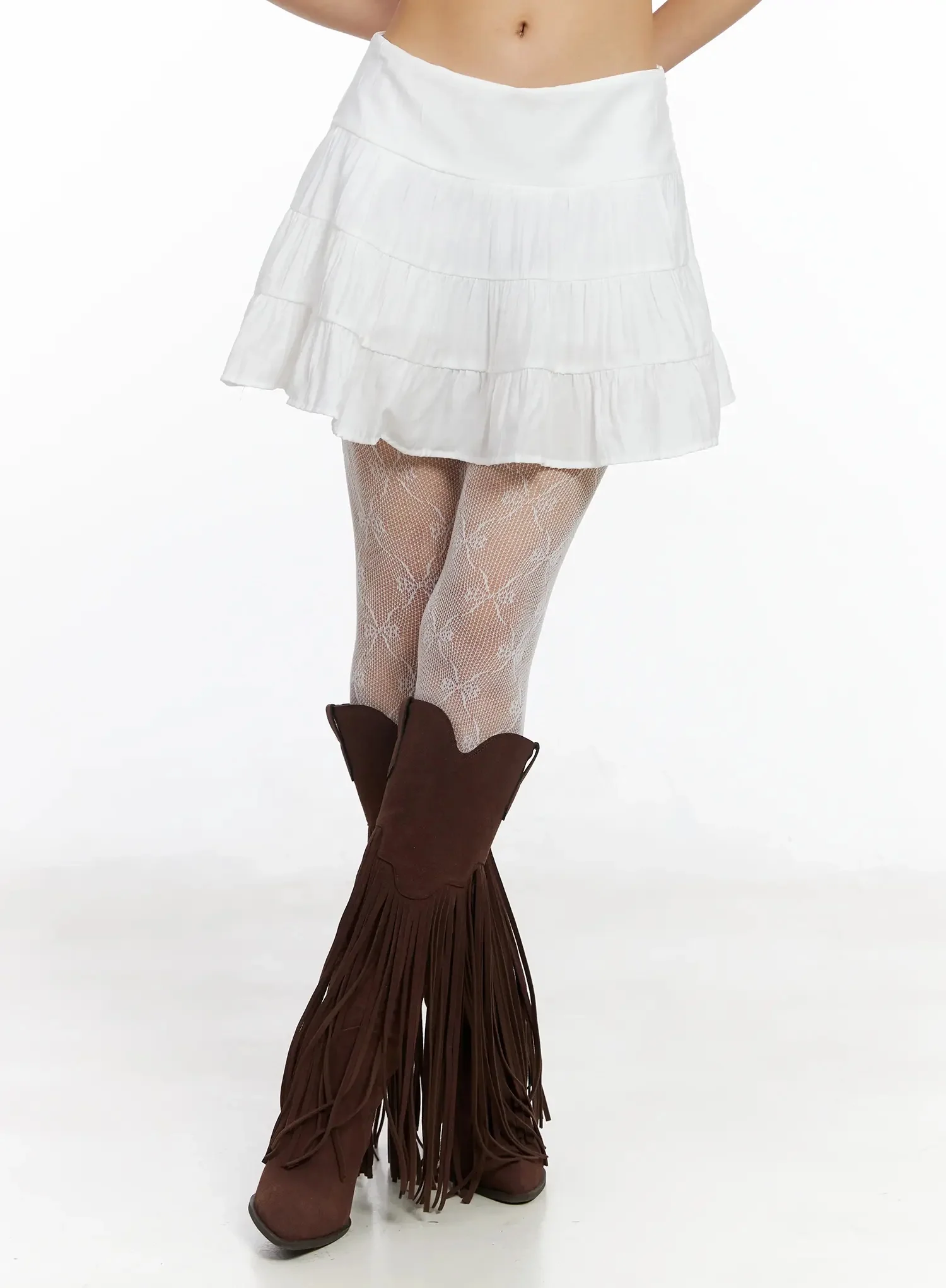 Boho Chic Ruffle Layered Skirt IM530