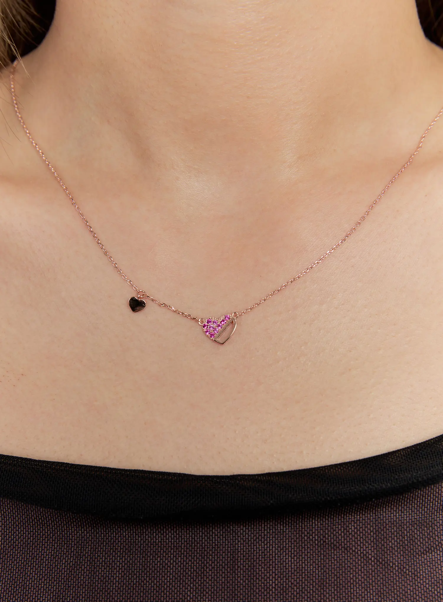 Boho Heart Necklace IS517 - Image 2