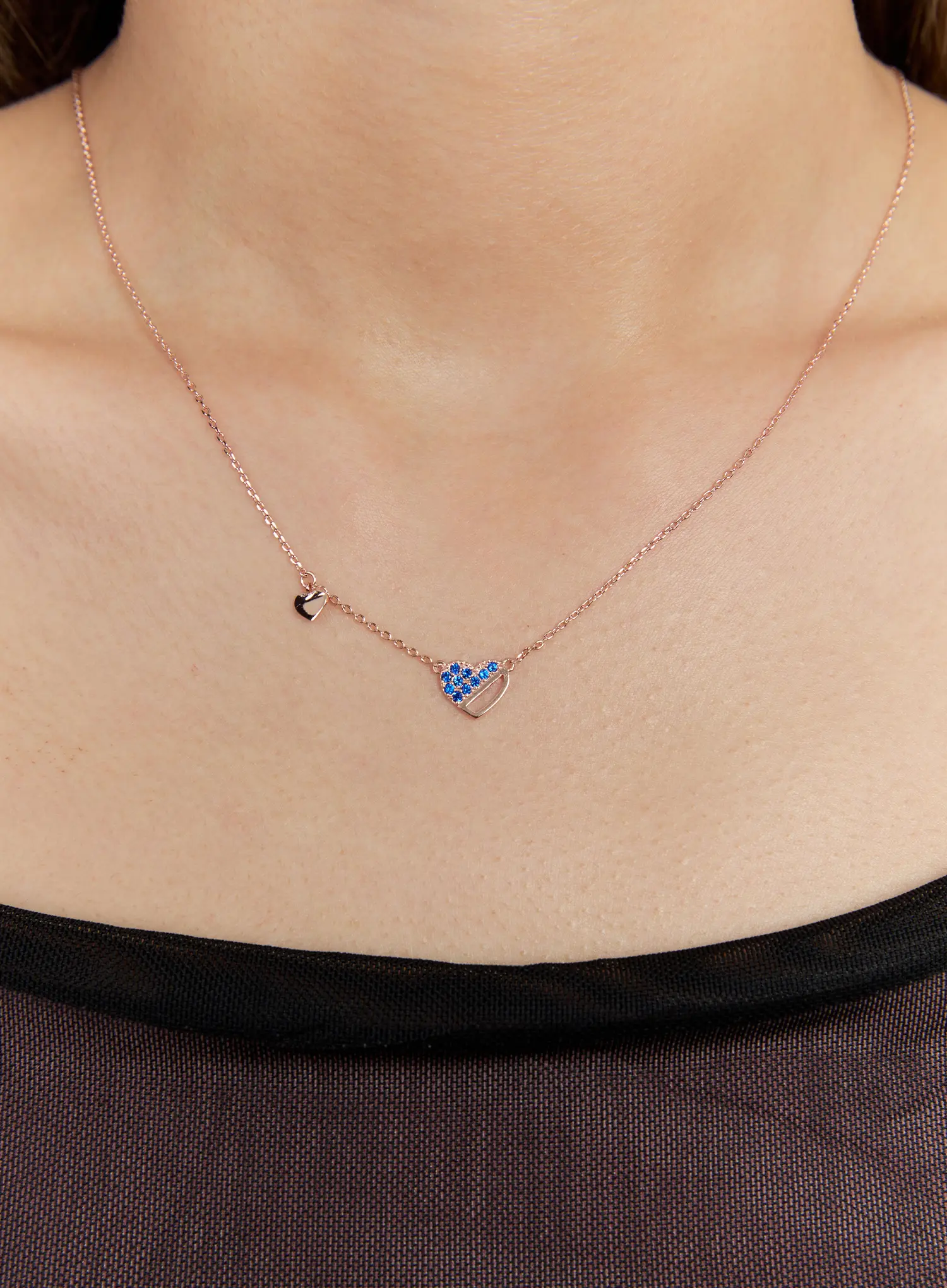 Boho Heart Necklace IS517 - Image 4