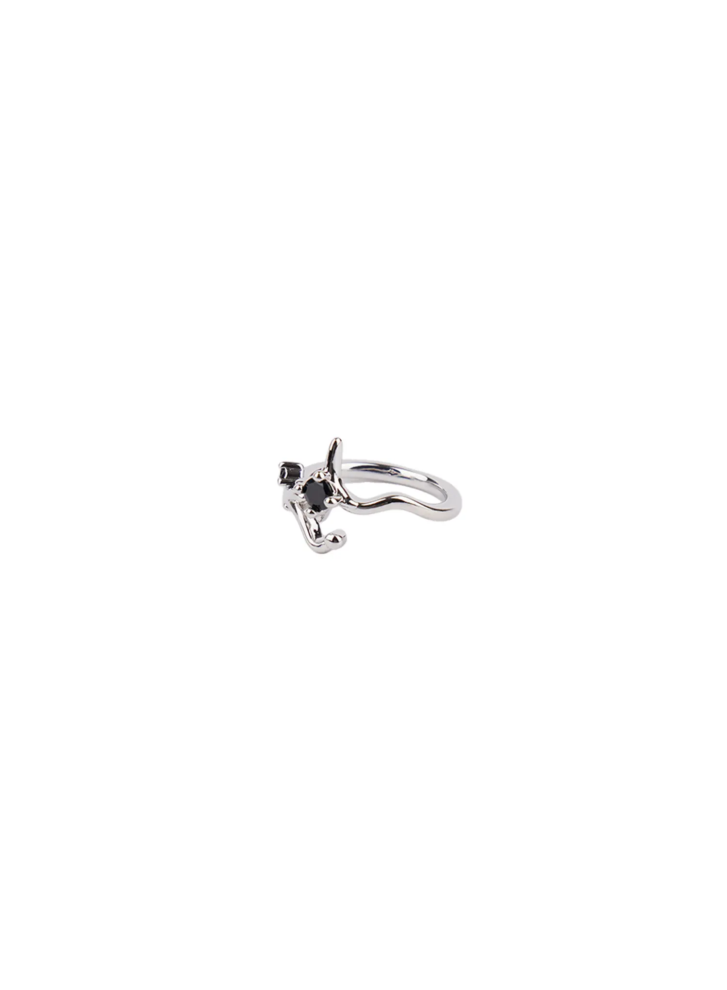 Bold Black Cubic Ring CF525 - Image 7