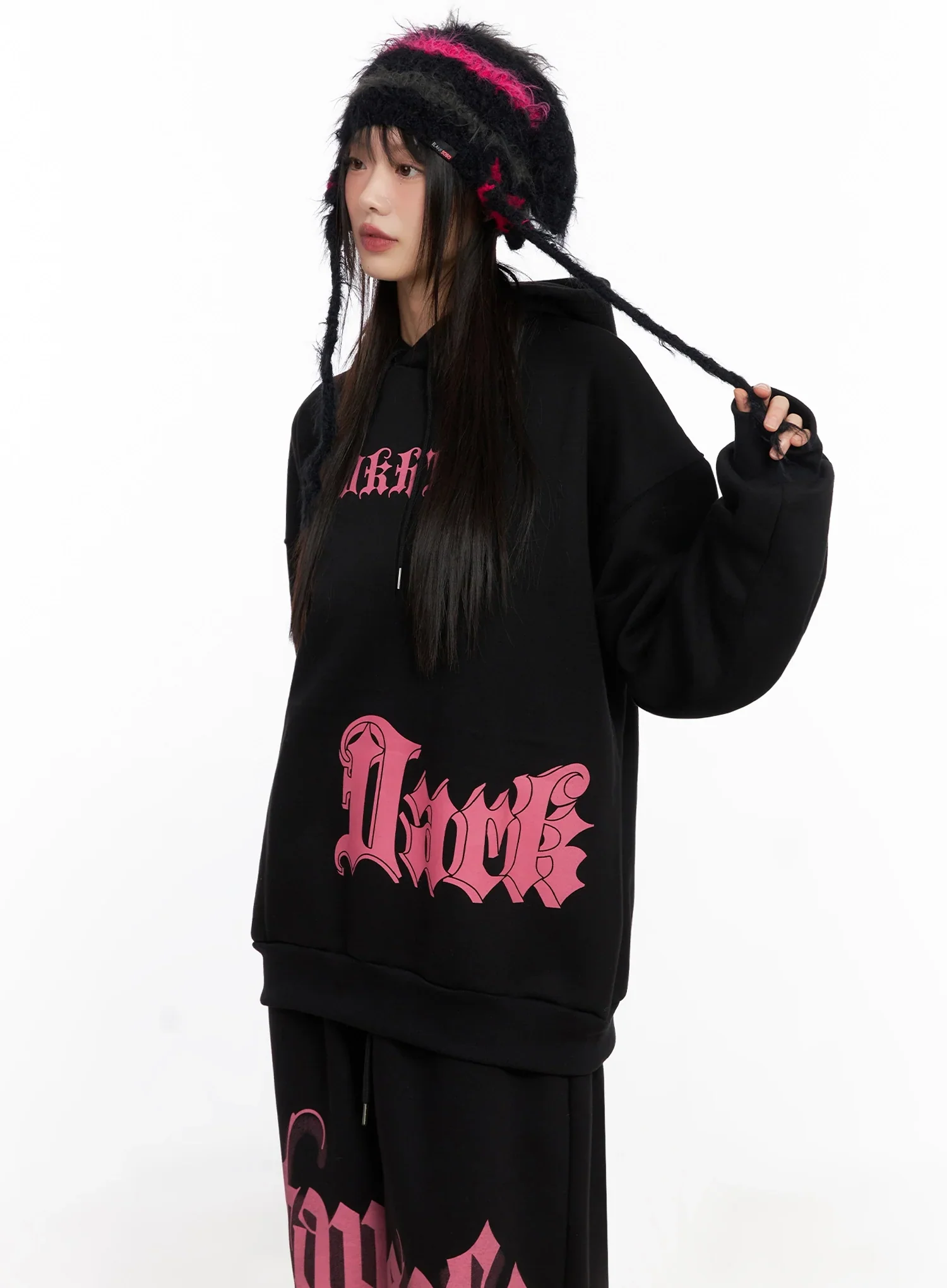 Bold Graphic Oversized Hoodie IN503 - Image 2