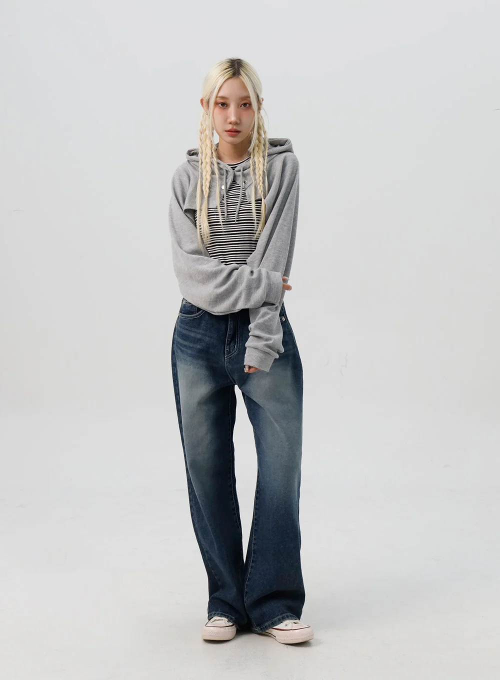 Bolero Style Cropped Hoodie IS311 - Image 3