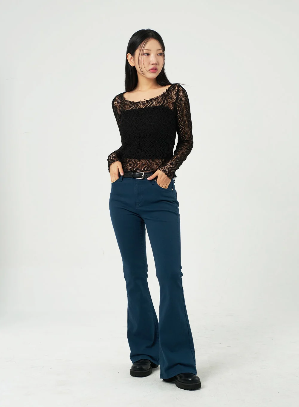 Bootcut Cotton Pants CA325 - Image 13