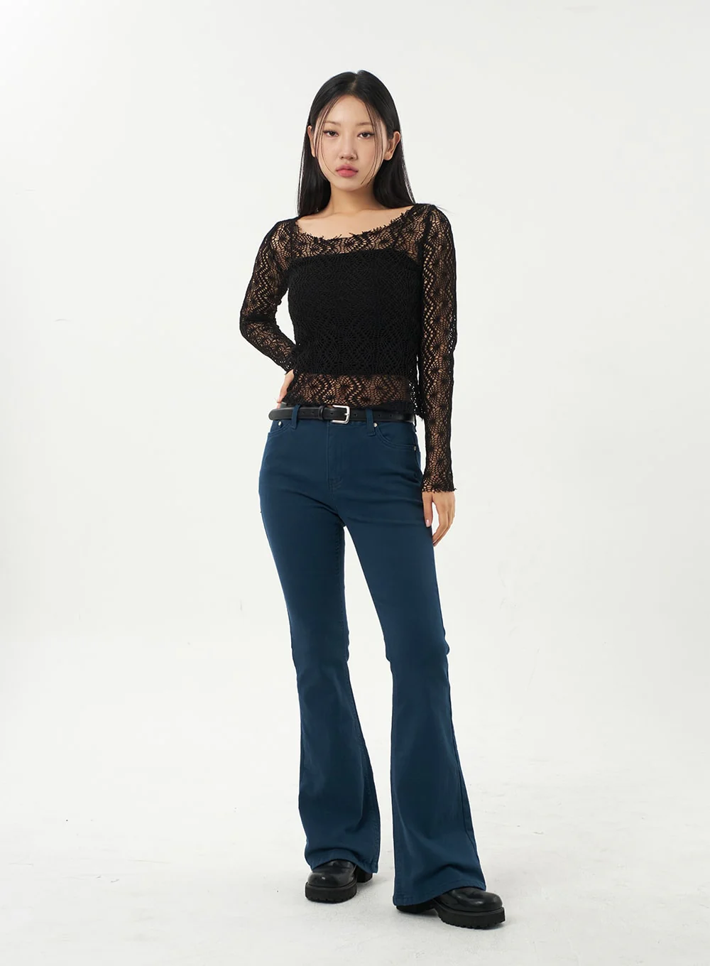 Bootcut Cotton Pants CA325 - Image 7
