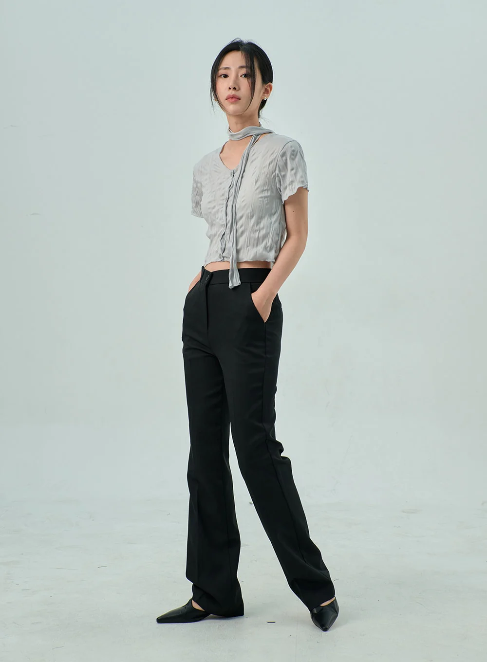 Bootcut Tailored Pants OY310 - Image 2