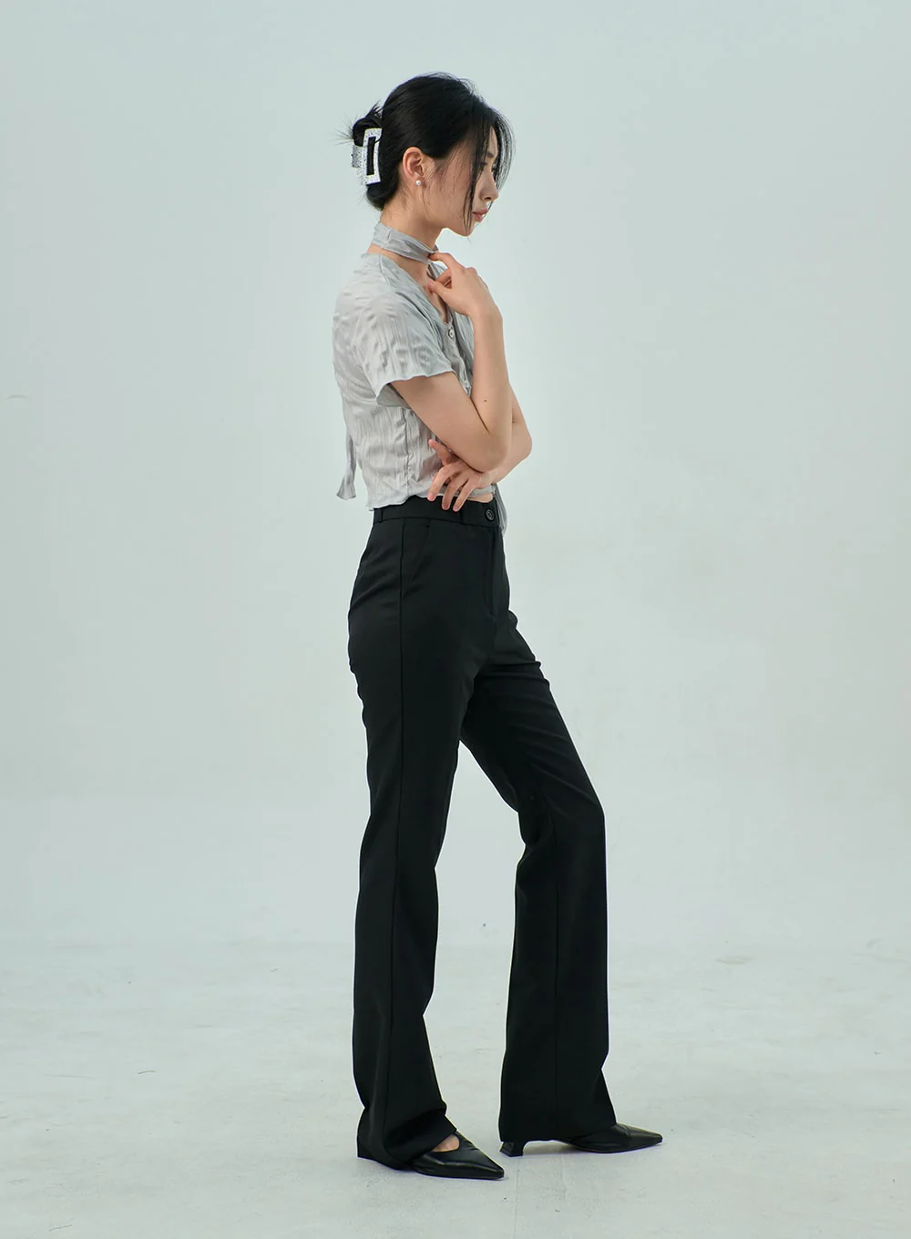 Bootcut Tailored Pants OY310 - Image 4
