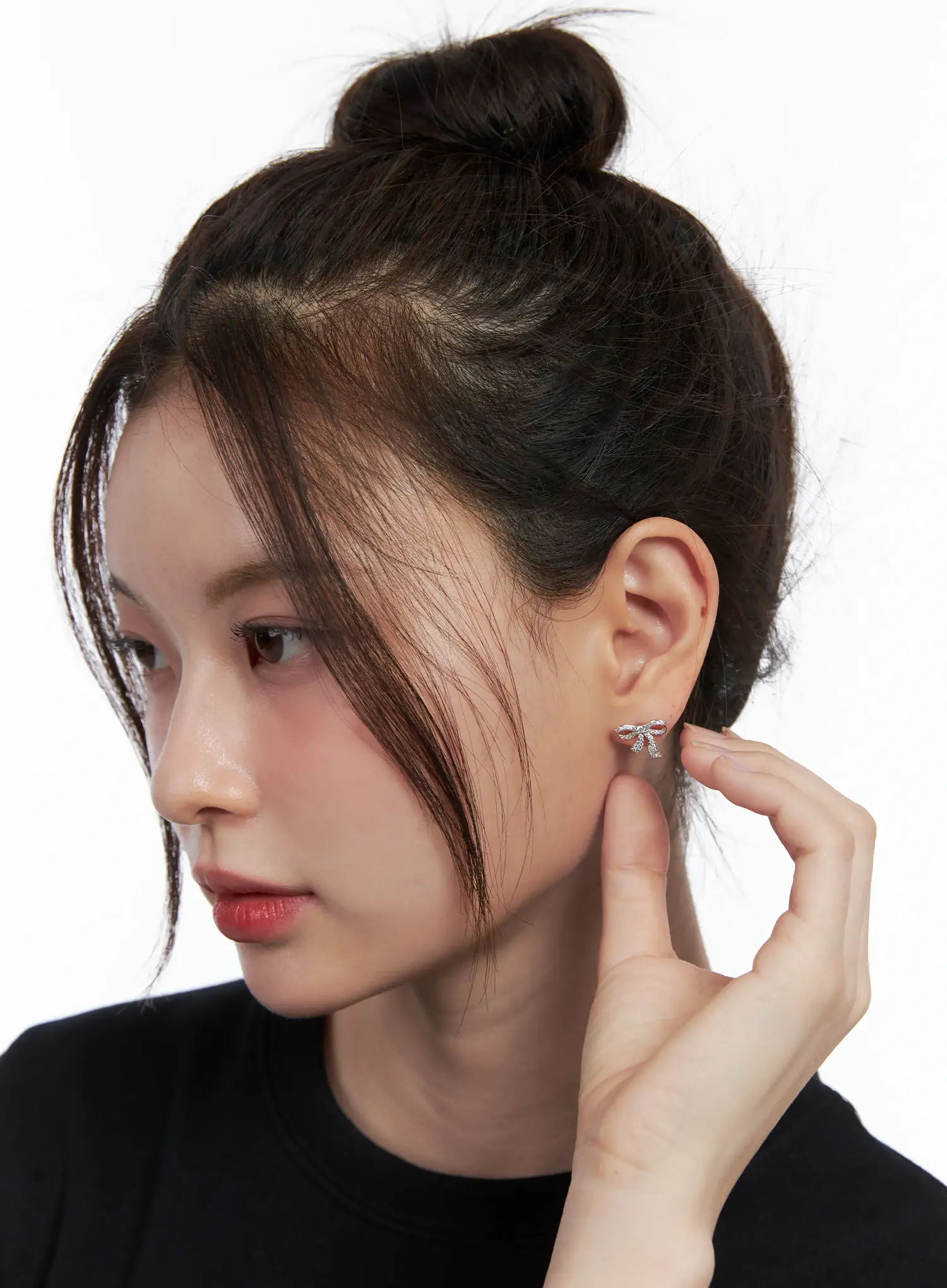 Bow Stud Earrings IN514 - Image 2