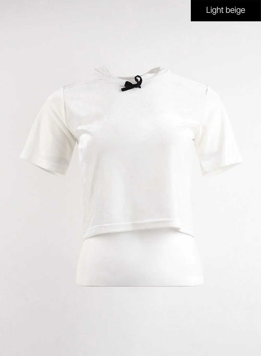 Bowknot Cropped Tee CJ417 - Image 8