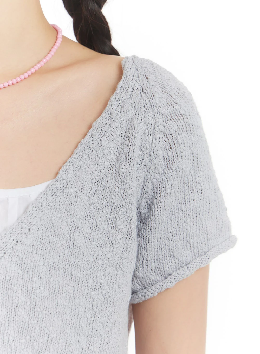 Bowknot Short Sleeve Cardigan OM406 - Image 4
