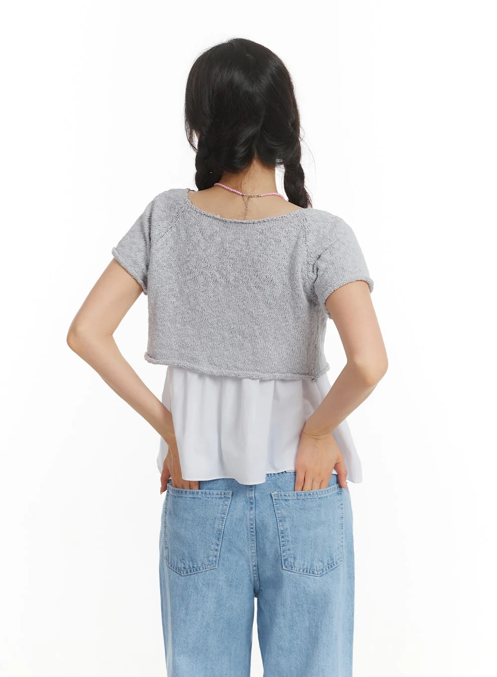 Bowknot Short Sleeve Cardigan OM406 - Image 6
