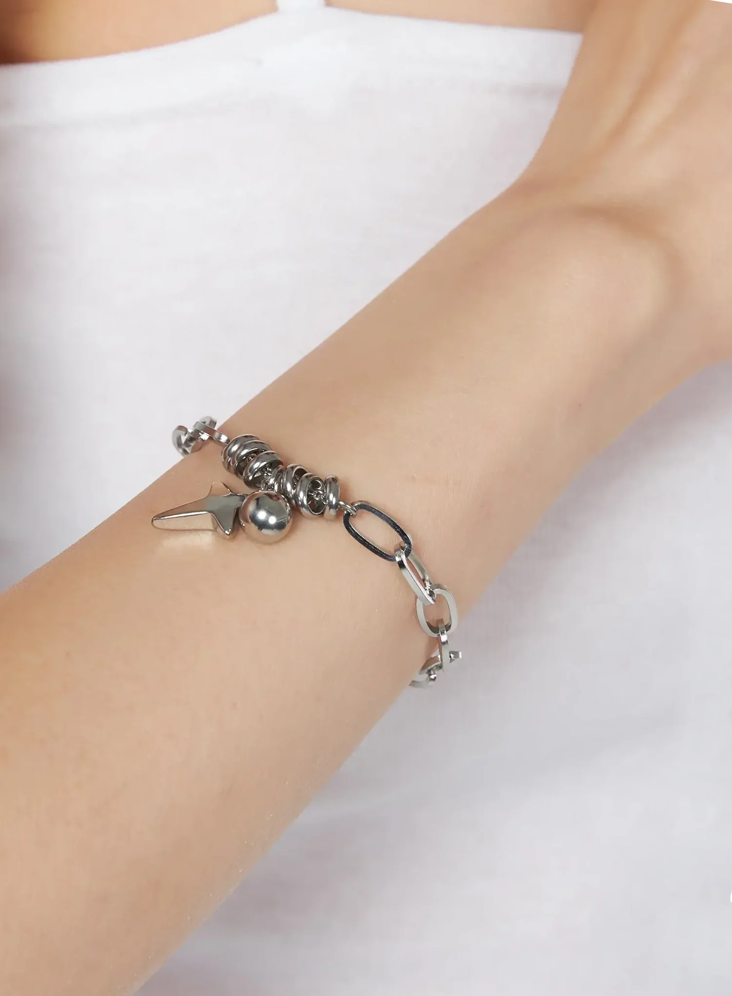 Bracelet with Star Charm IY520 - Image 3
