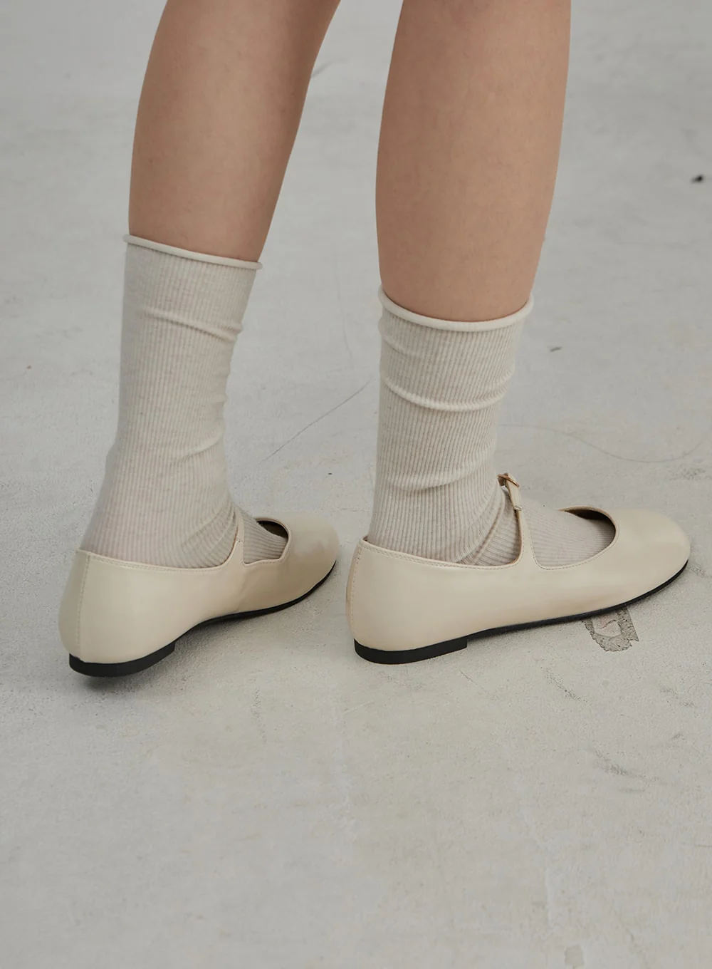 Buckle Round Mary Jane Flats OJ305 - Image 5
