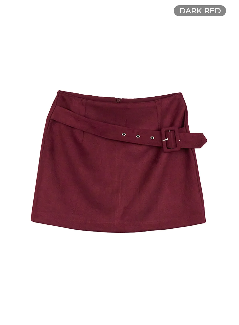 Buckle Suede Mini Skirt CO418 - Image 9