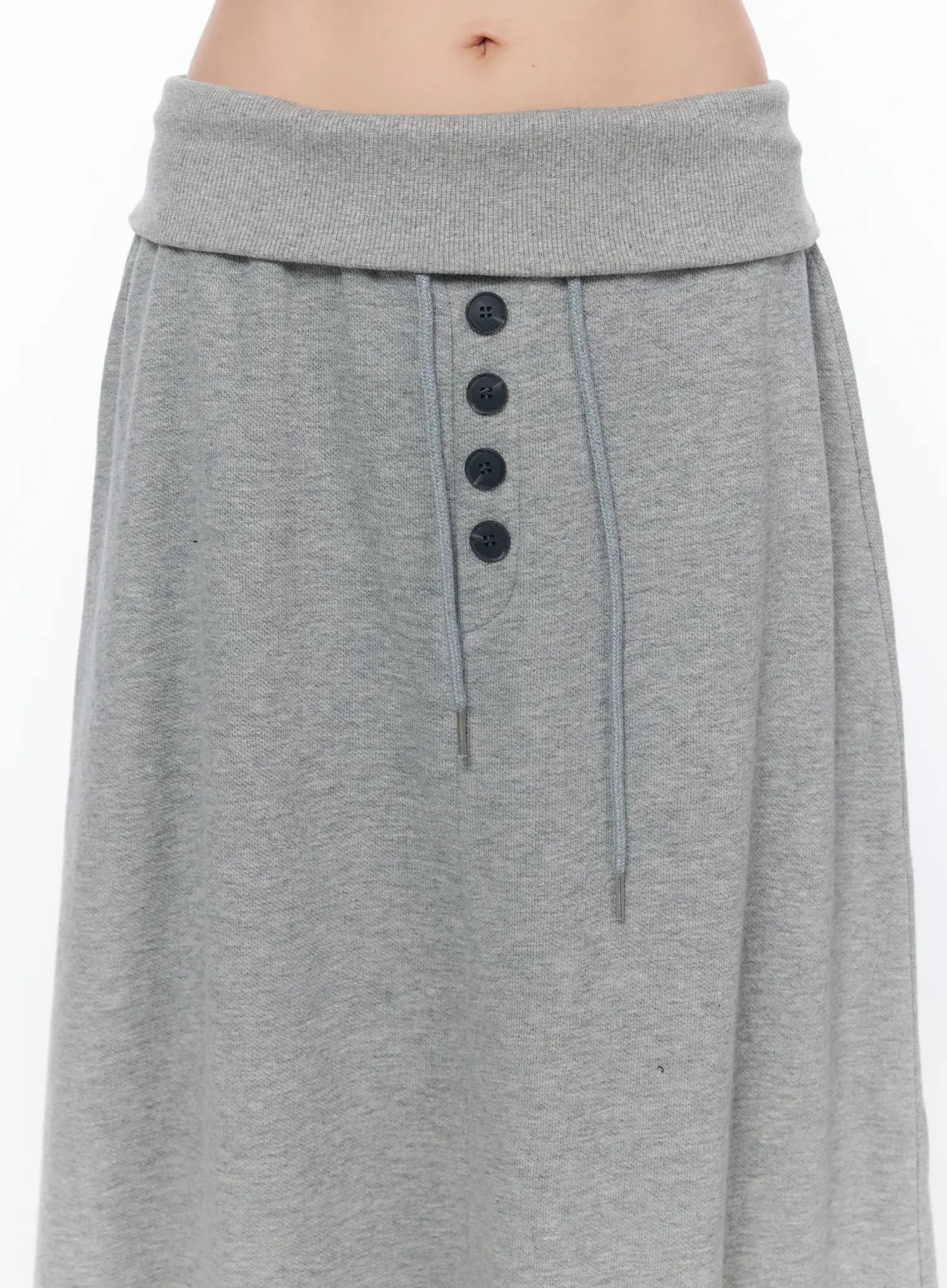 Button Foldover Maxi Skirt CA528 - Image 3